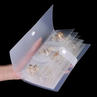 transparent jewelry storage bag desktop drawer jewelry storage book organizer anti oxidation necklace bracelet ring holder bags