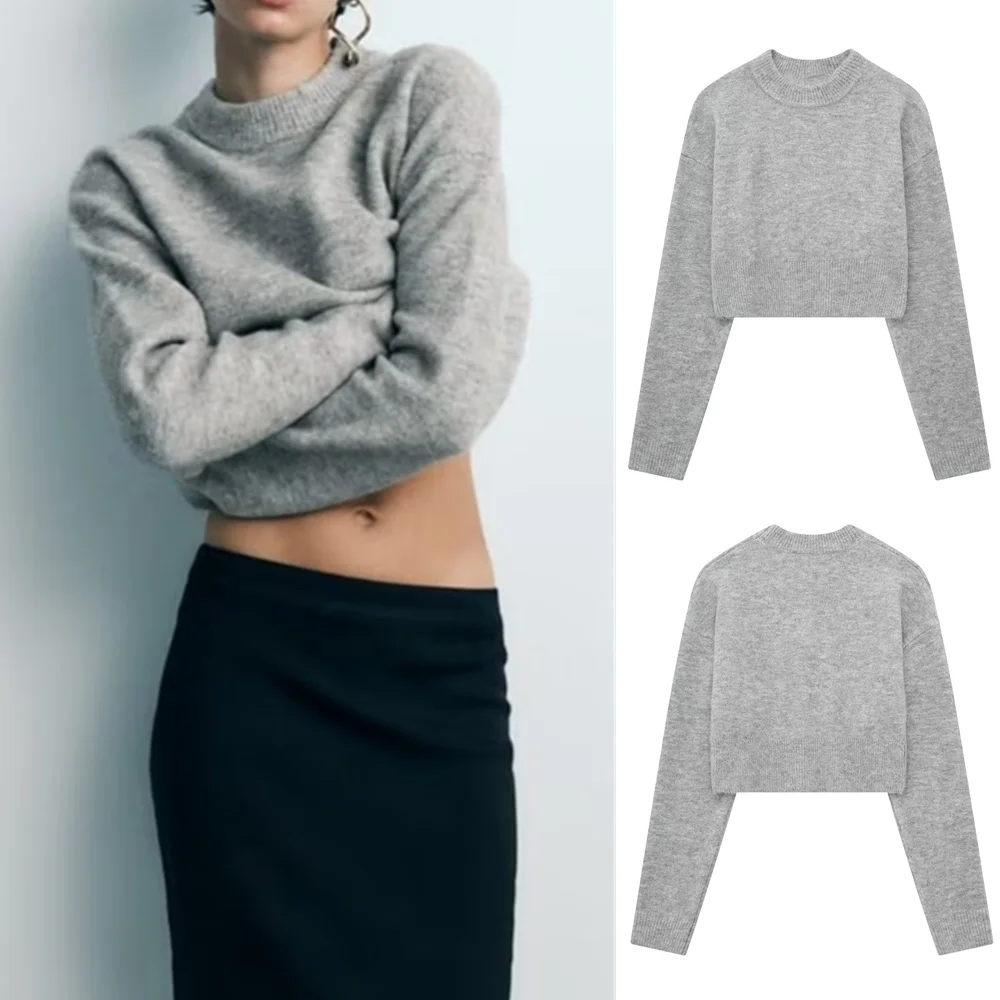 

UNIZERA 2023 Summer New Women's Wear European and American Style Loose and Slim, Versatile French Short Knit Shirt 5536125