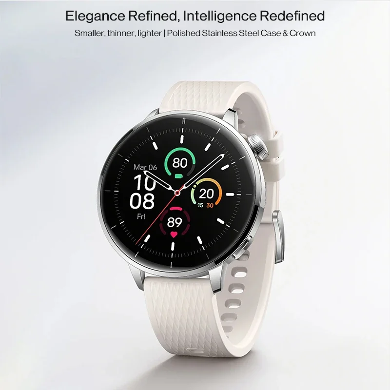 Фото Глобальная версия OnePlus Watch 3 43 мм Смарт-часы 1,32 дюйма AMOLED Срок службы батареи до 60 часов Ношение ОС Google GPS NFC №2