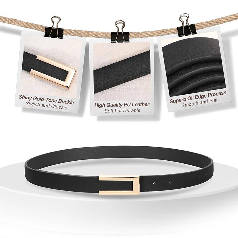 Модный женский ремень из натуральной кожи высококачественный пояс с золотой