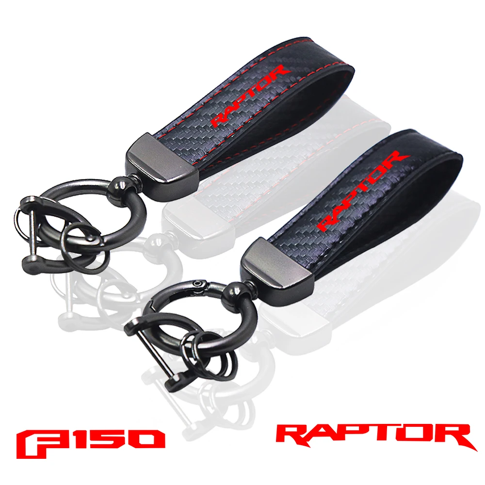 for ford f150 f-150 raptor svt Pickup car Key chain Rings carbon fiber keychain Car Accessories
