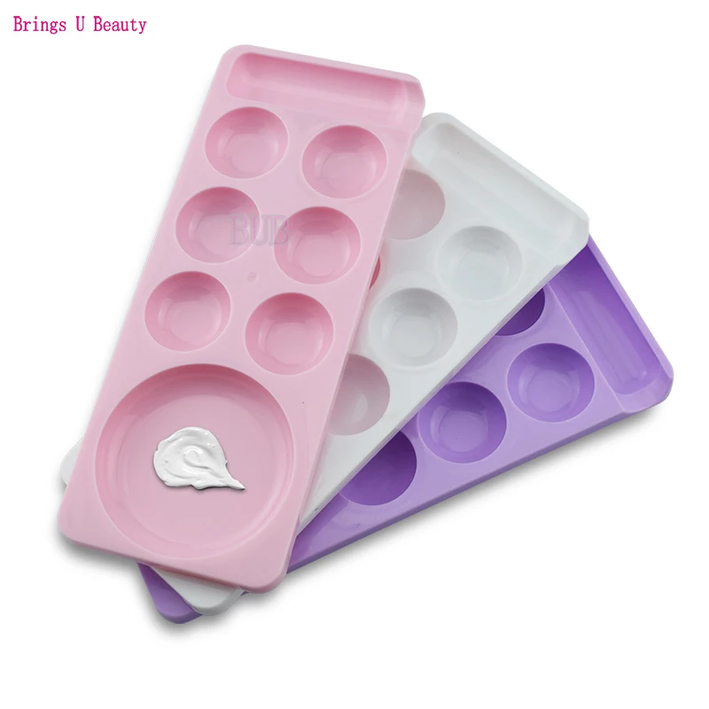 

Пластиковая краска для дизайна, акварель, рабочая стойка, 7 кистей для палетки, масляные ногти с лотком для рисования, художественное искусс...