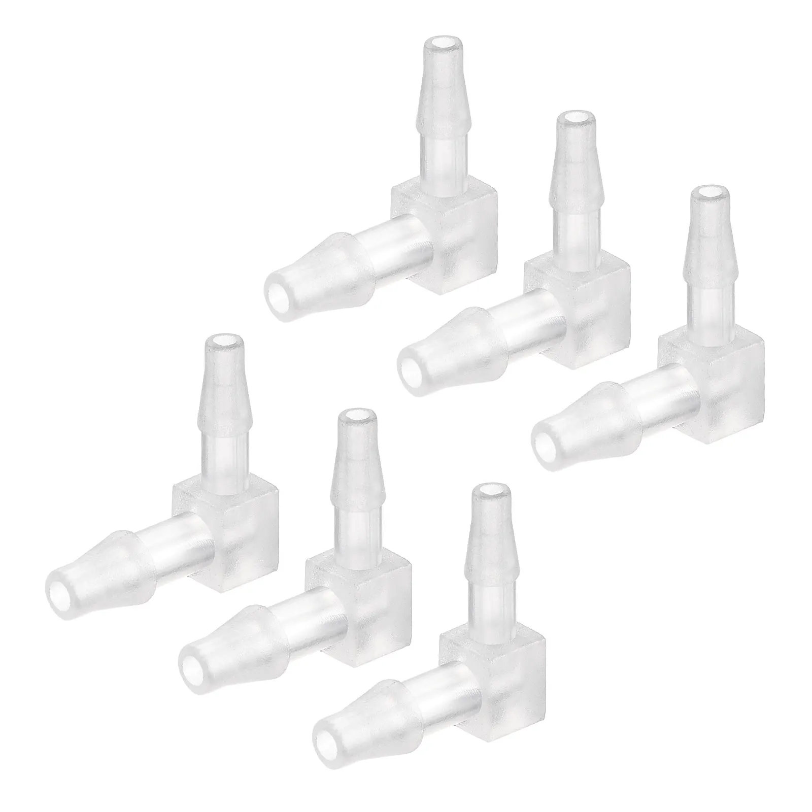 

uxcell Barb Hose Fitting, 3.5mm to 4.8mm Barbed Dia. Plastic Elbow Coupler Reducer Quick Connector Adapter, Pack of 6