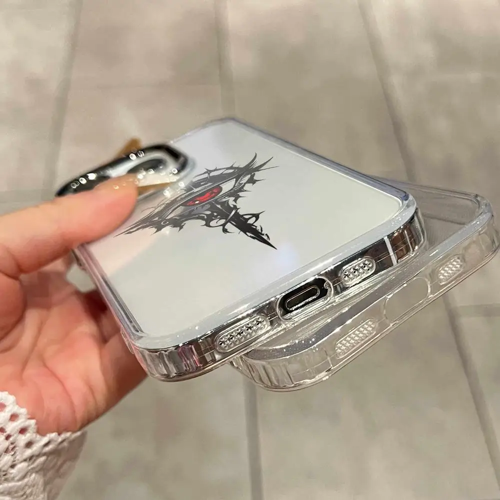 Фото Модный чехол для телефона с тотемным принтом для iPhone 17 Air 16 15 14 Plus 13 12 11 Pro Max 16e, противоударный, прозрачная задняя панель HD №4