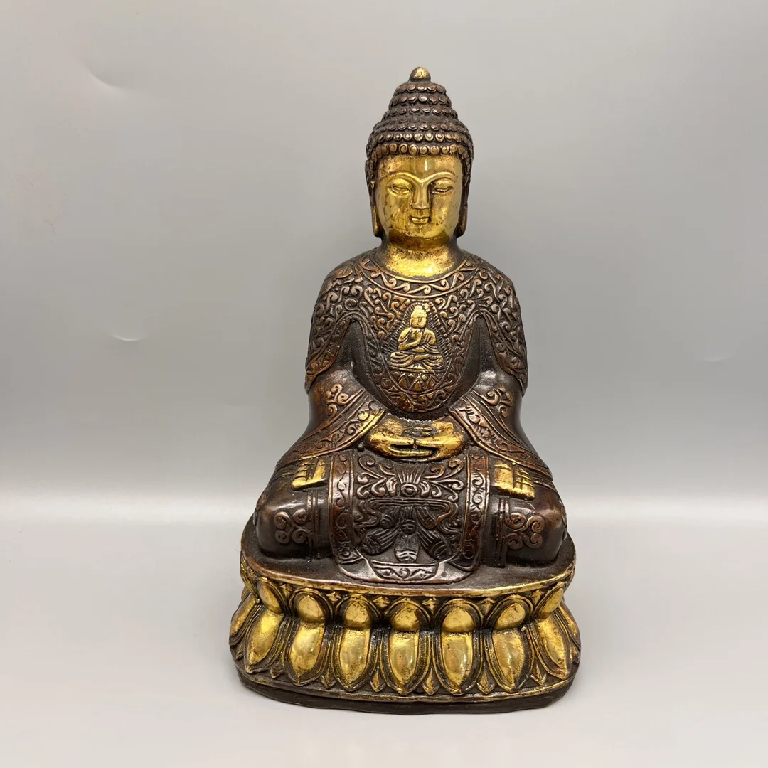 

Collect Chinese Elaboration Brass Auspicious Lucky Wealth “Bodhisattva Buddha ” Metal Crafts Home Decoration