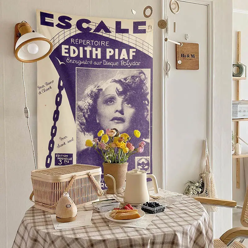 

Ретро американский подвесной тканевый Фон тканевый стиль декор комнаты прикроватный настенный фон подвесная ткань