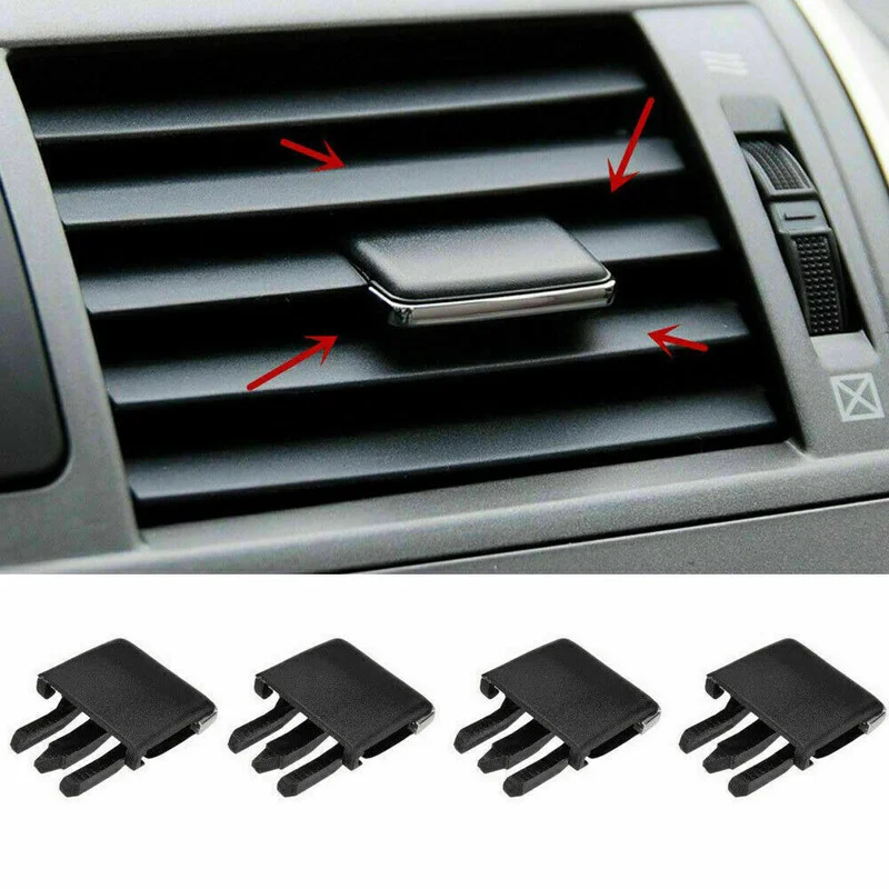 

4pcs Auto Air Conditioning Vent Car Center Dash A/C Vent Louvre Blade Slice Air Conditioning Leaf Clips Set For Toyota Corolla