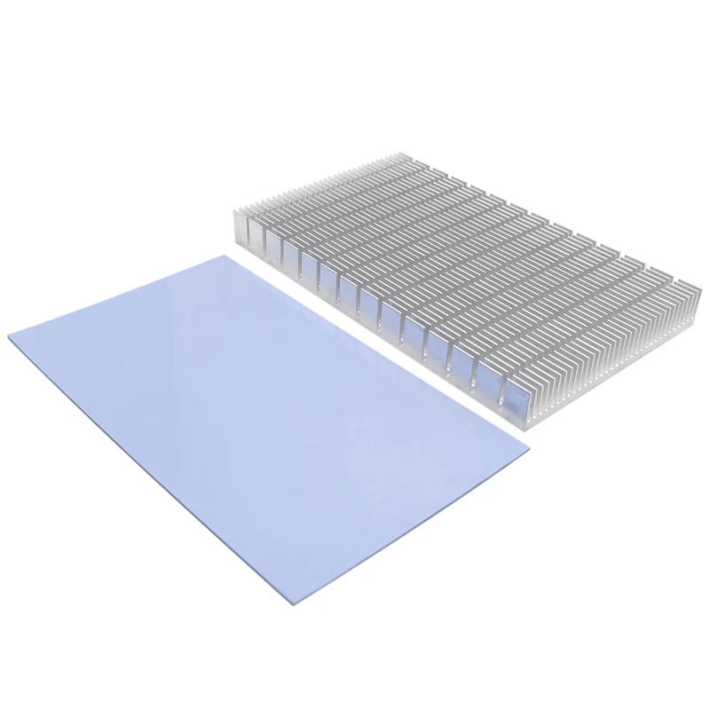 

DIY Aluminum Radiator For RTX 3080 3090 Graphics Card Backside VRAM, MOD GPU Backplate 150X90x15mm,Silver