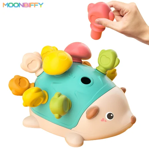 

Baby Toys Matching Sorter toy Hedgehog Splicing Toy Kids Sensory Toys Toddler Montessori Toy Interactive Game for 6month-3Years