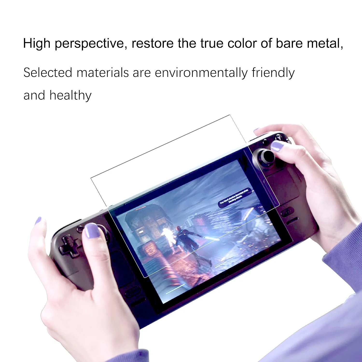 2pcs For Steam Deck Game Console Tempered Film Steam Deck Game Console Screen Protector Tempered Glass Film