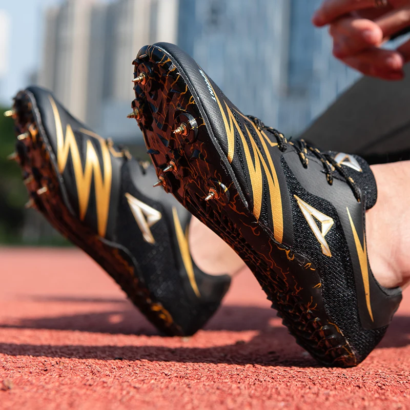 Track and Field Shoes Professional Men Women Running Training Shoes Spikes Student Competition Sprint Sneakers