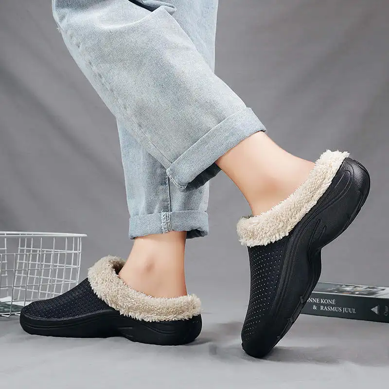 

Number 10.5 Men's Winter Slippers Hiphop Flip Flops For Men Luxury Brand High Quality Shoes Men Winter Tide Men Sandals Tennis