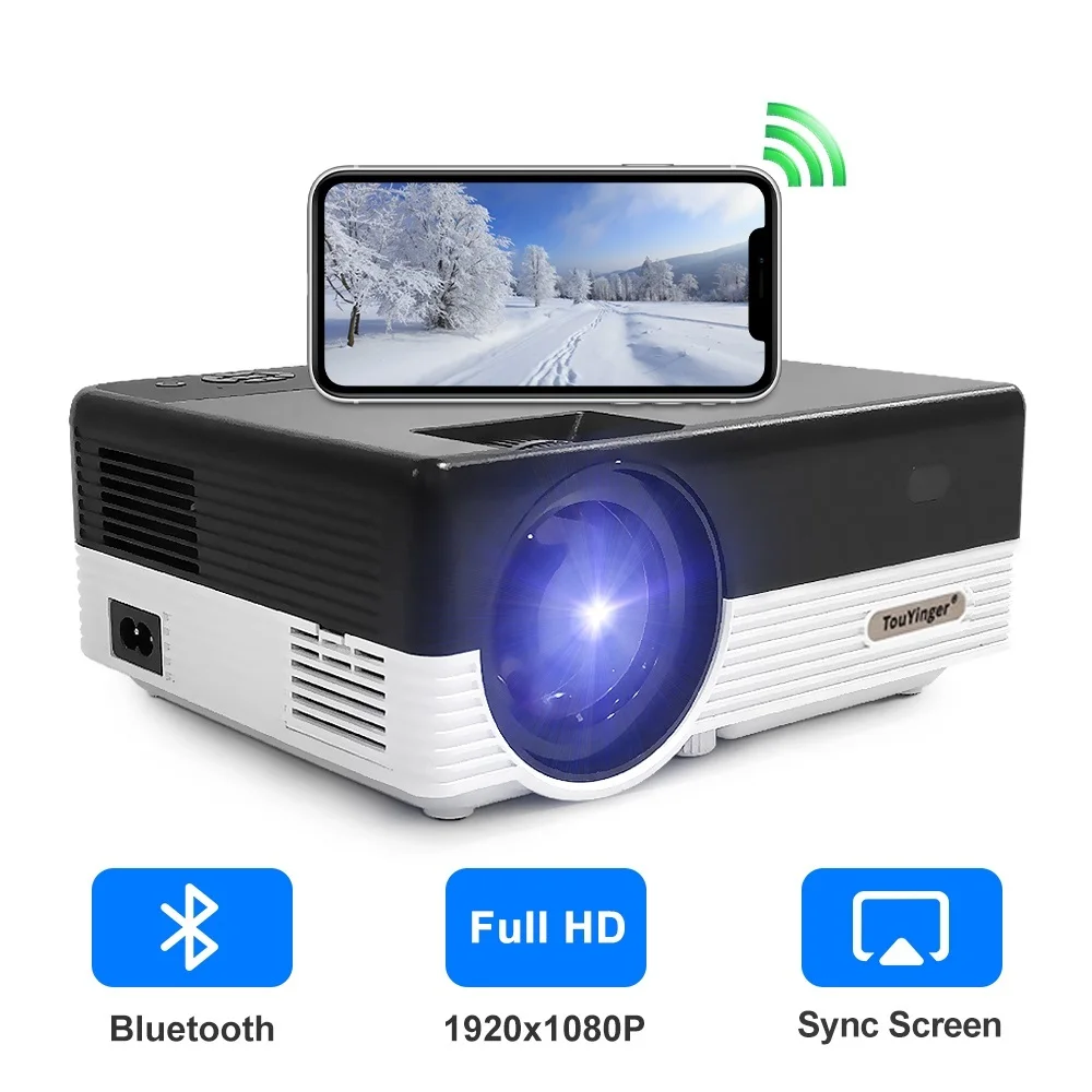 

Светодиодный видеопроектор Q7 1080P Full HD 5500 люмен, ЖК-проектор для домашнего кинотеатра, проектор, смартфон, потолочные проекторы