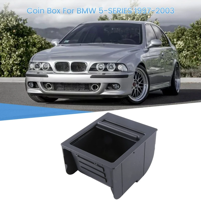 

Car Centre Console Coin Storage Tray Compartment For BMW E39 5 Series 51168159698 Accessories Component