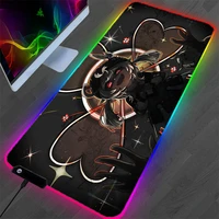 anime mouse pad small devil black gaming accessories large overlock keyboard mini pc desk mat non slip rubber notebook mousepad