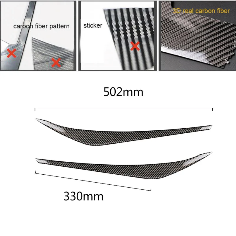 Налобный фонарь из углеродного волокна для Hyundai Elantra 2017 2018 2019 2 шт.