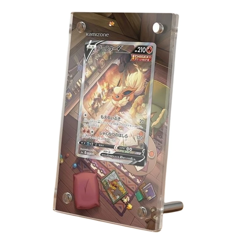 

Мультяшные персонажи покемона PTCG Flareon V акриловая Расширенная картина карточка кирпич аниме Классическая Игра коллекционная карточка игрушка подарок