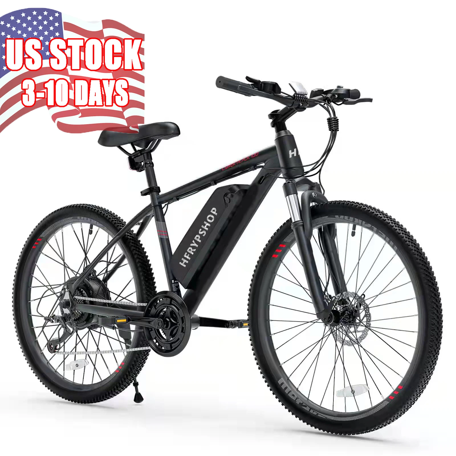 

Электрический горный велосипед для взрослых, 26 дюймов, 350 Вт, 18-22 миль/ч, 45-60 миль