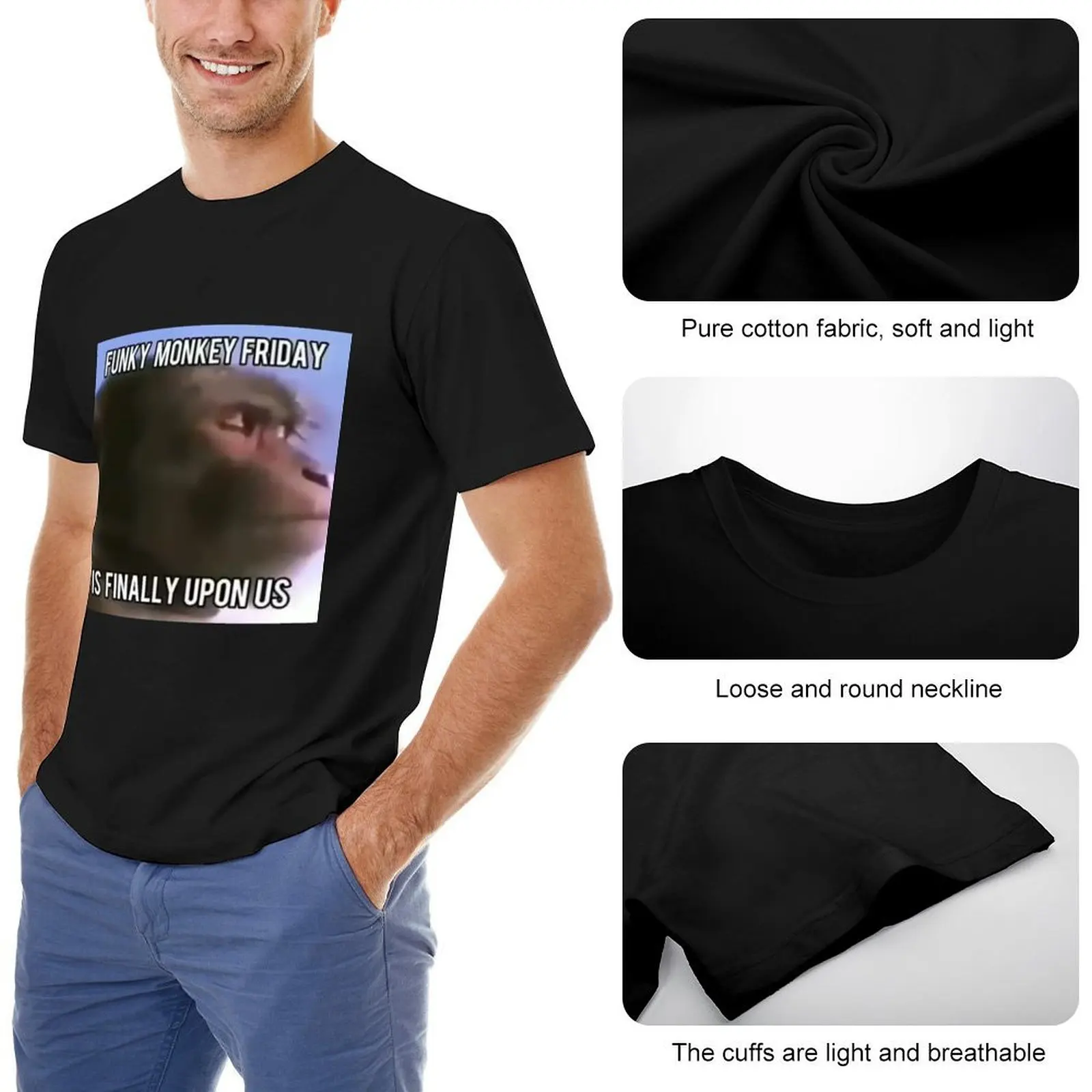 Футболка с изображением обезьяны и пятницы винтажные футболки животным принтом