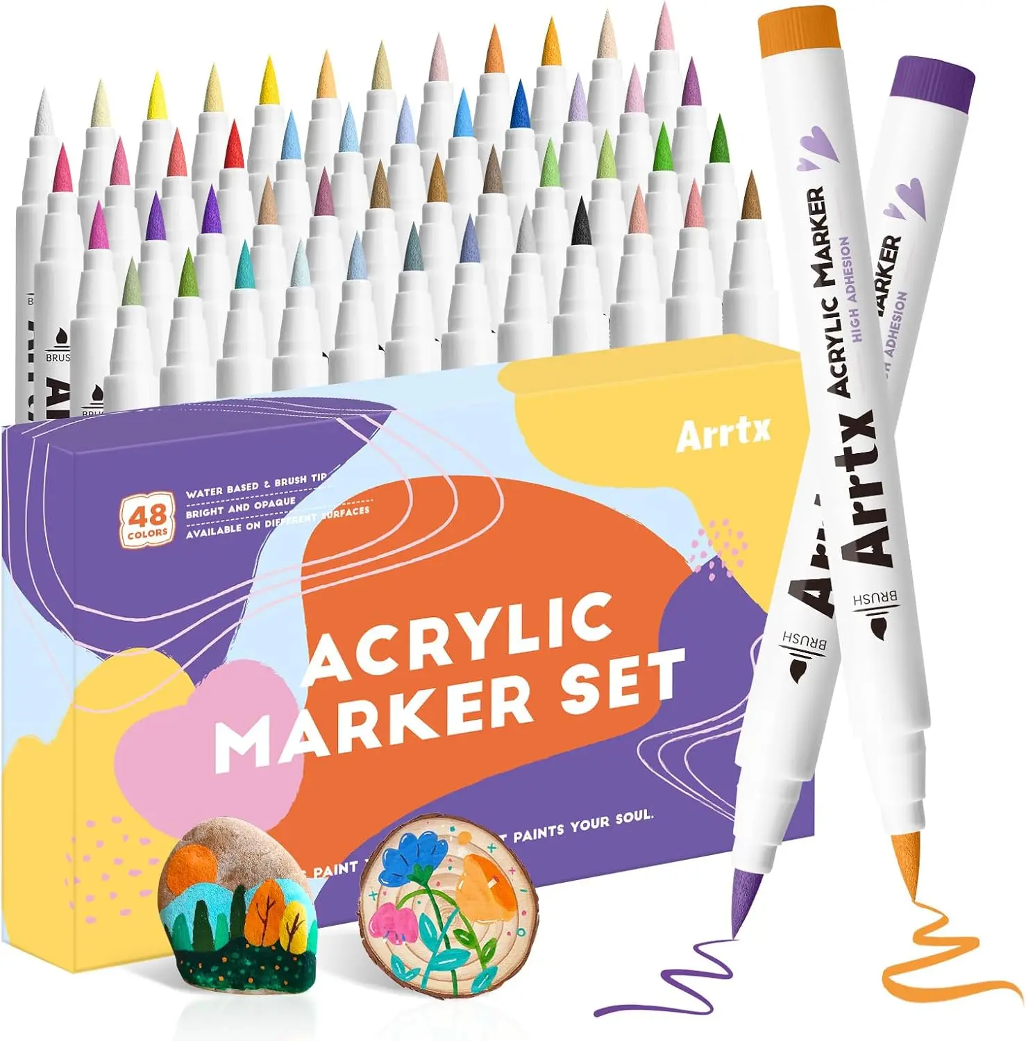 

Arrtx акриловые маркеры для рисования 36 цветов