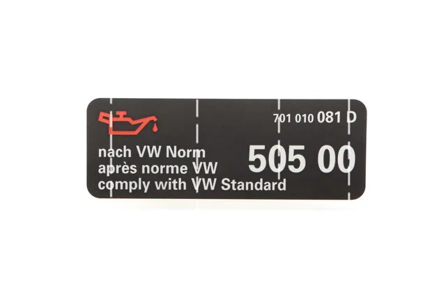 

Engine Sealing Quality Car 701010081D Engine Oil Warning Label Sticker Adhesive
