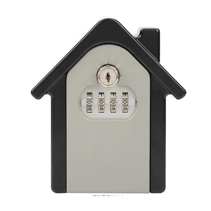 

Top Deals Aluminum Alloy Double Password Key Box Wall Safe