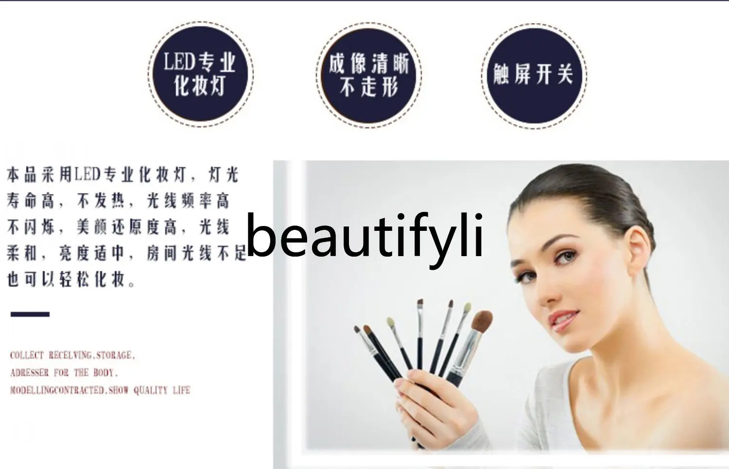 Комод из чистой твердой древесины с лампой 50-60-70 см 1 м