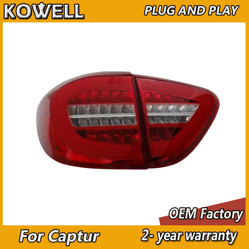 

KOWELL Стайлинг автомобиля для Renault Captur, задние фонари 2013-2017, задние фонари Captur, задние DRL, противотуманные фары, указатель поворота, задний ход
