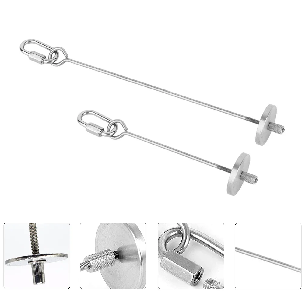 

2Pcs Pet Bird Fruit Forks Stainless Feeding Forks Pet Skewers Supplies (Silver)