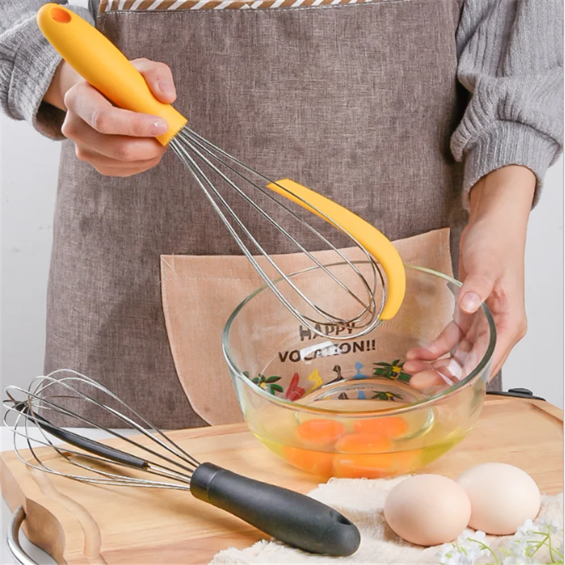 

Stainless Steel New Eggbeater Household Silicone Cream Spatula Mixer Kitchen Baking Tool for Home Cake Tools Form for Cooking.8z