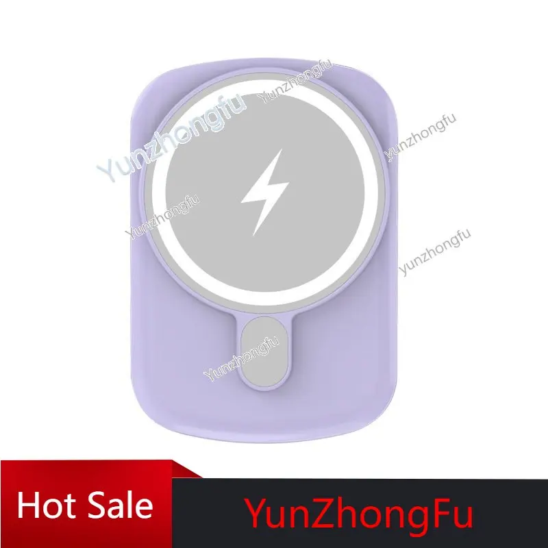 

Magnetic Wireless Power Bank Portable Fast Charging Mini Back Splint External Mobile Power Supply For Apple/Android