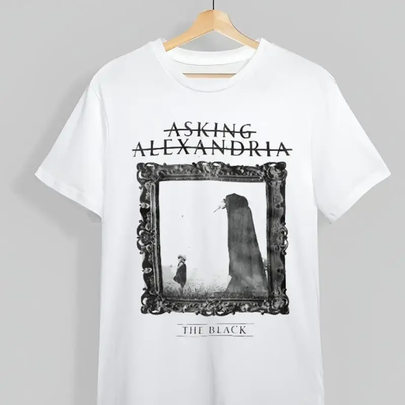 Фото Распродажа! Футболка Sale Hot Asking Alexandria The Black Album в стиле кантри для мужчин, размер 5XL №1