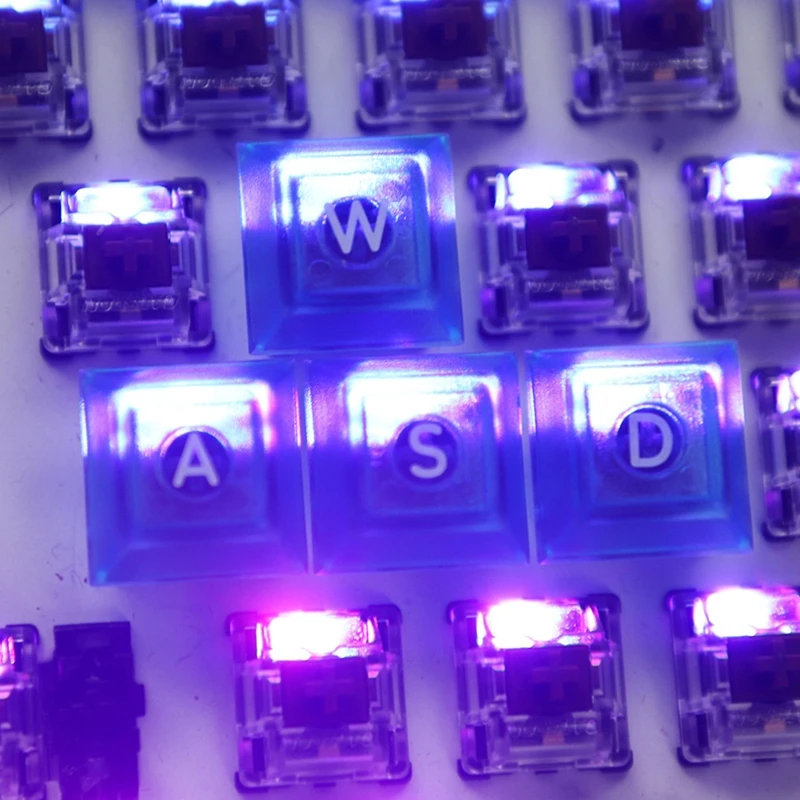 

2022 New Keycaps WASD Direction ESC 9pcs Backlight Transparent for Mechanical Keyboard