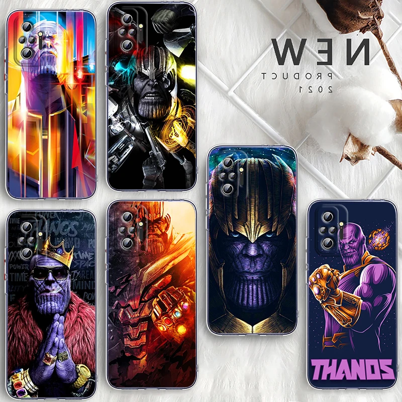 

Marvel Avengers Thanos For Xiaomi Poco X3 Redmi Note 11S 11 11T 10 10S 9 9T 9S 8 8T Pro 5G 7 5 4X Transparent Phone Case