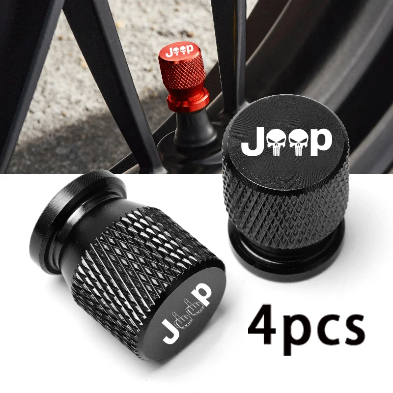 

Колпачки клапанов автомобильных колес для Jeep Renegade Compass Wrangler Patriot Grand Cherokee Rubicon, водонепроницаемые колпачки для стержней шины