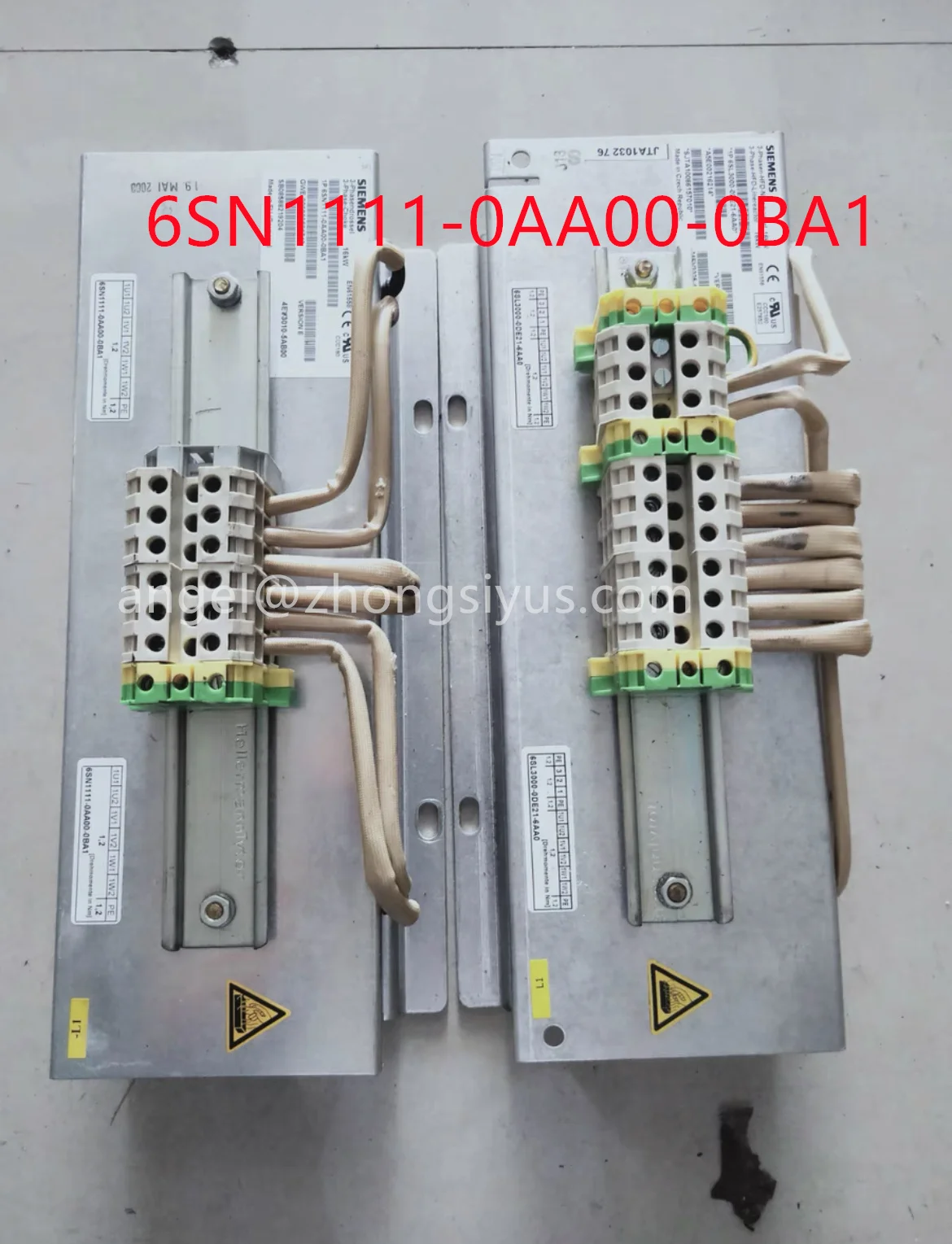 

6SN1111-0AA00-0BA1 used test ok Siemens SIMODRIVE 611 HF REACTOR 16 KW, UL 6SN1111 0AA00 0BA1