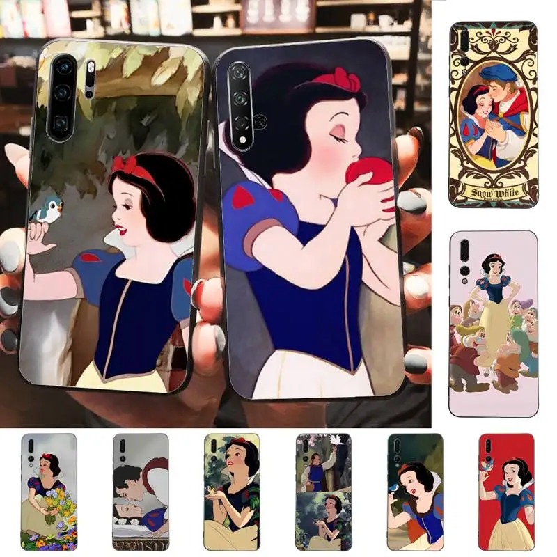 

Disney Snow White Princess Phone Case Soft Silicone Case For Huawei p 30lite p30 20pro p40lite P30 Capa