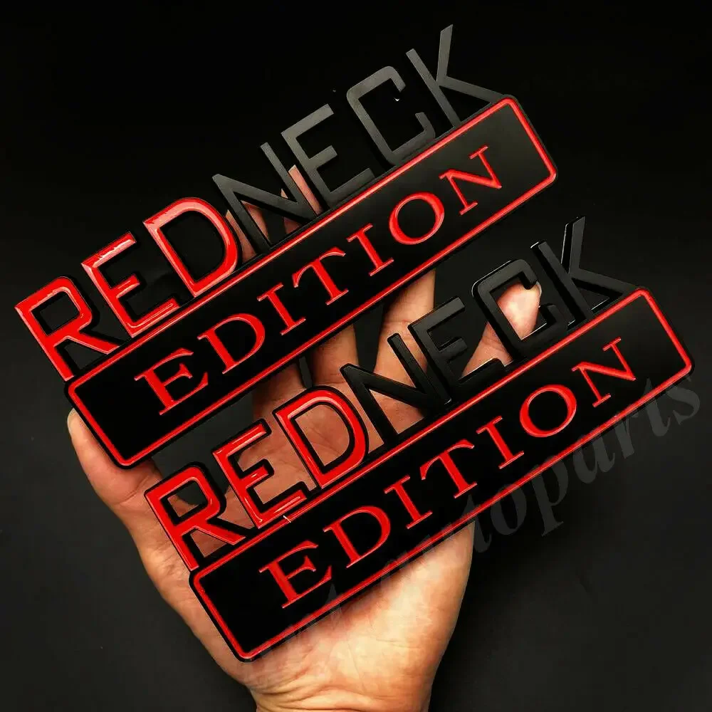 2 шт. 3D черный REDNECK EDITION багажник автомобиля заднее крыло эмблема значок наклейка