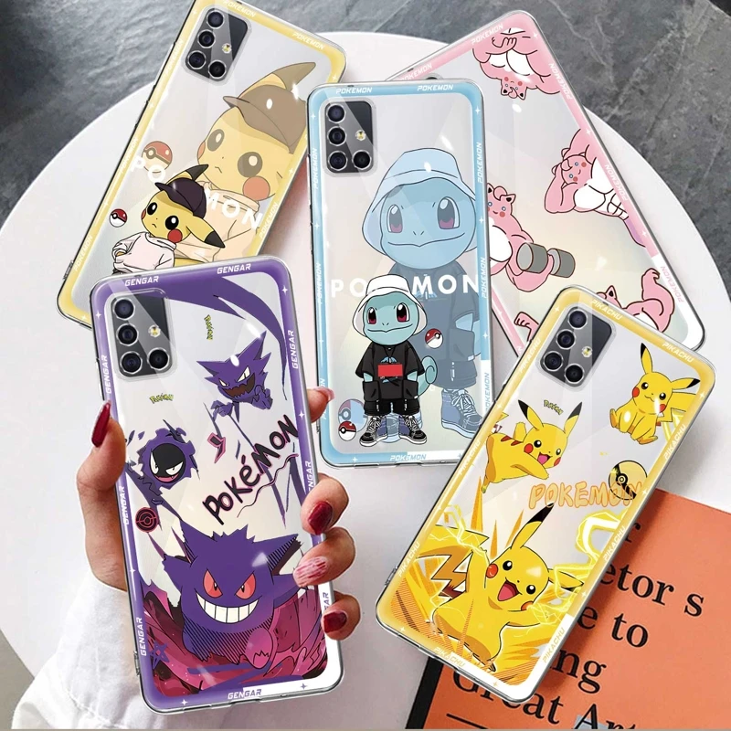 

Для Samsung Galaxy A12 A51 A53 A13 5G A52 A21s A32 4G A31 A72 A73 A22 A33 A23 A71 A52s TPU Pokemon Gengar Pikachu Art Coque Case