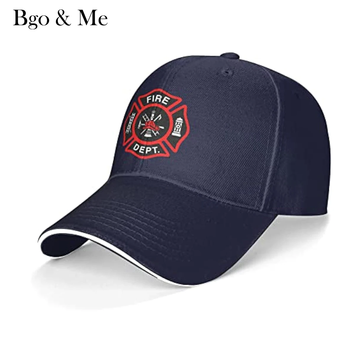 

Firefighter Volunteer Fire Department Sandwich Hat Vintage Adjustable Baseball Caps