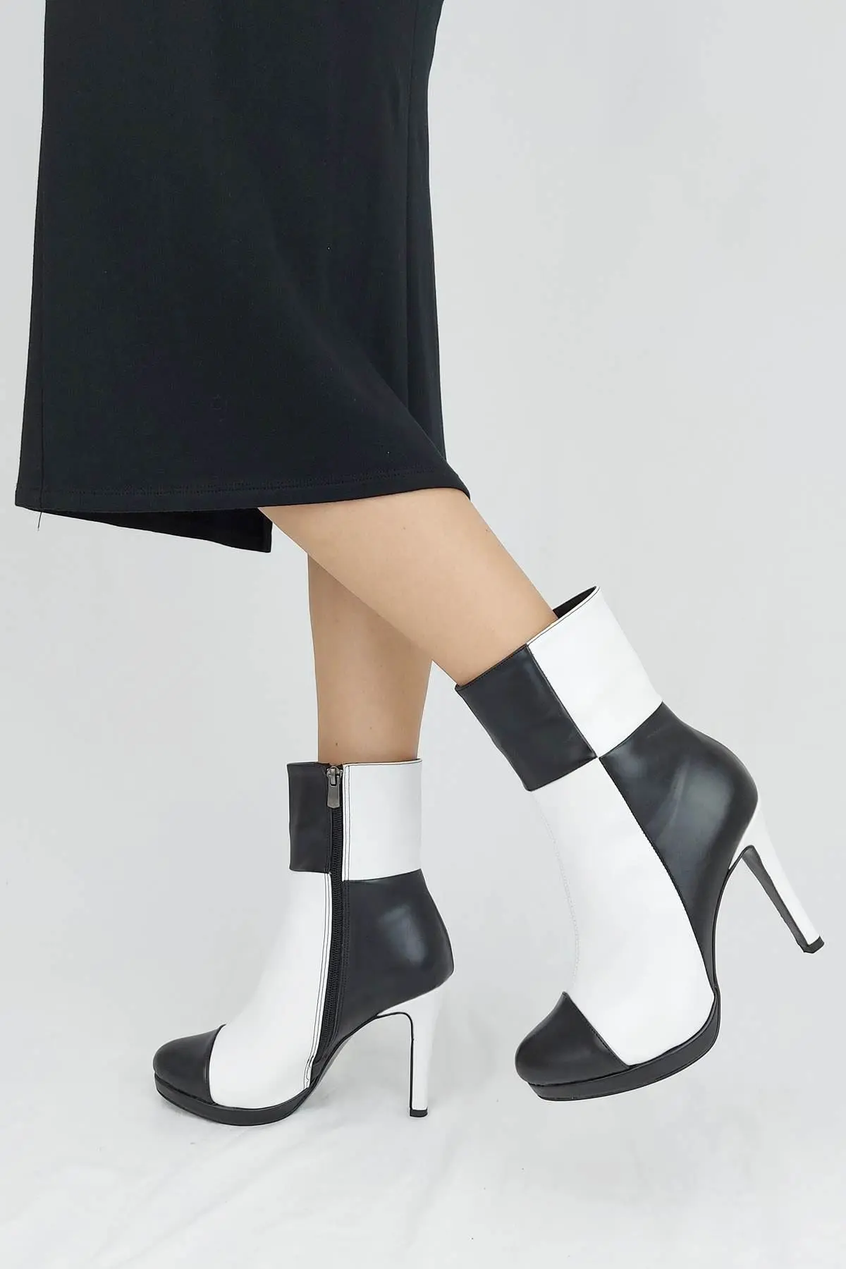 

Women's Fashion Leather Heels Boots