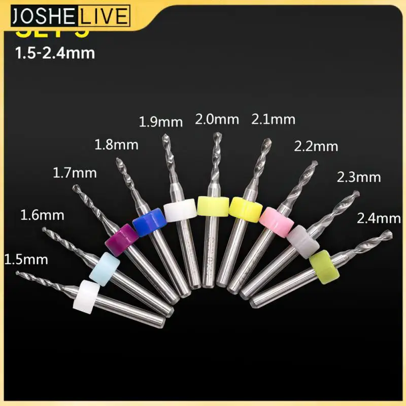 

Carbide Micro Silver 10pcs/set Pcb Drill Bit Micro Drill Bits Cnc Engraving Alloy Tungsten Steel