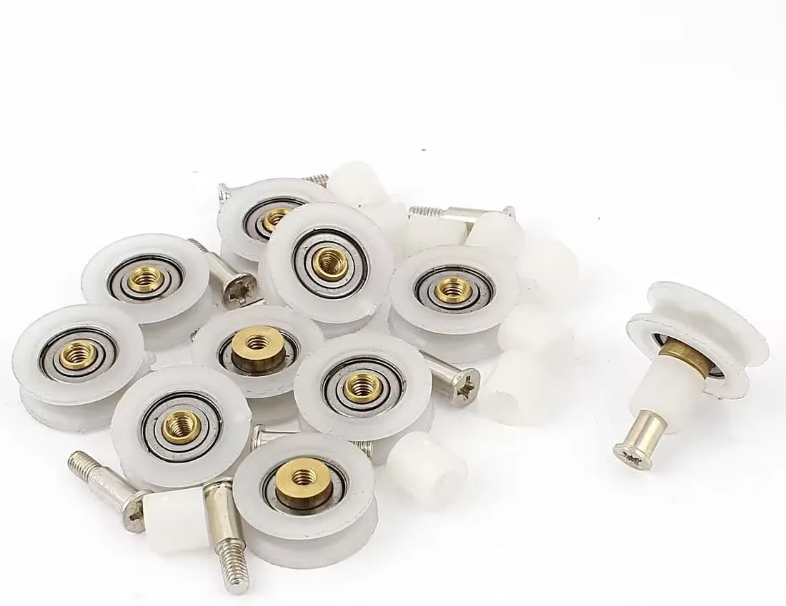 

8 x сменных роликов для душевой двери/роликов/бегунов/колес, V-образные, 22 мм