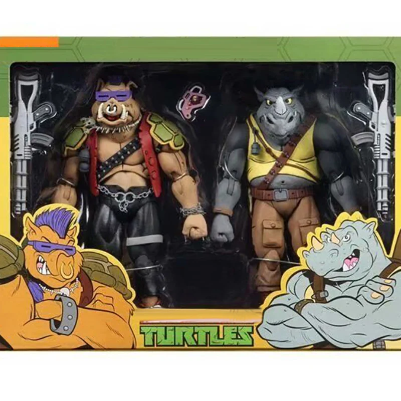 

Экшн-фигурка NECA Bebop Rocksteady, Микеланджело, измельчитель, черепаха Донателло, черепаха, степсолдат, krange, фигурки на Хэллоуин, подарок на день рождения, игрушка
