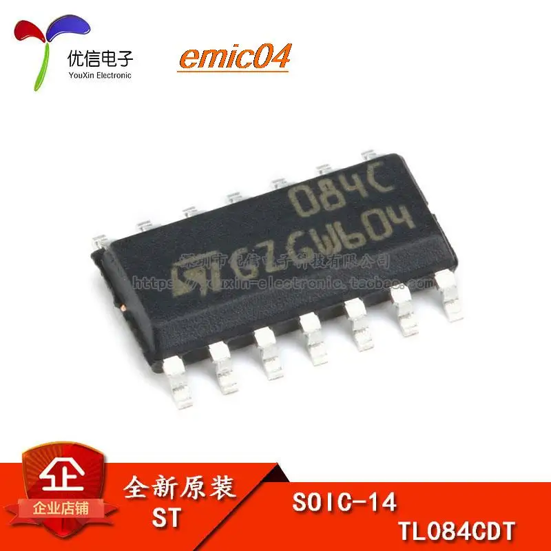 

5 шт., Оригинальные запасные части TL084CDT SOP-14 IC 4 МГц 16 В/США