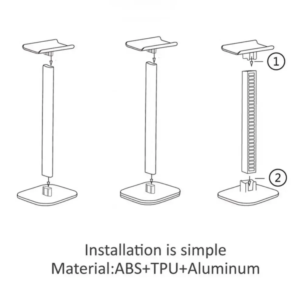 

Headphone Stand Rgb Lighted Oice-activated Earbuds Hanger Usb Ports Rhythm Light Gaming Earphones Stand With Microphone