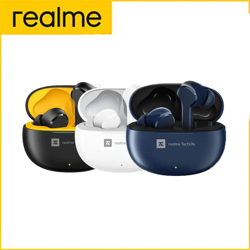 

CN Version realme Buds T100 TWS Earphone Bluetooth 5.3 AI Niose Cancelling Wireless Headphone 28 Hour Battery HiFI Sound Quality