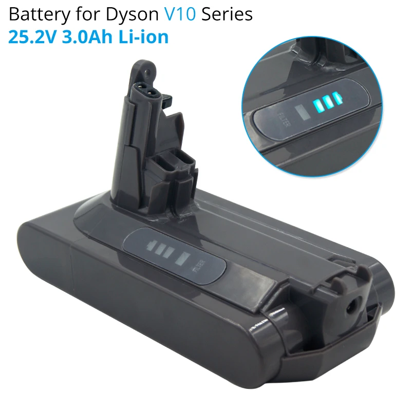 

Литий-ионный аккумулятор для пылесоса Dyson V10, 25,2 в, 3 А