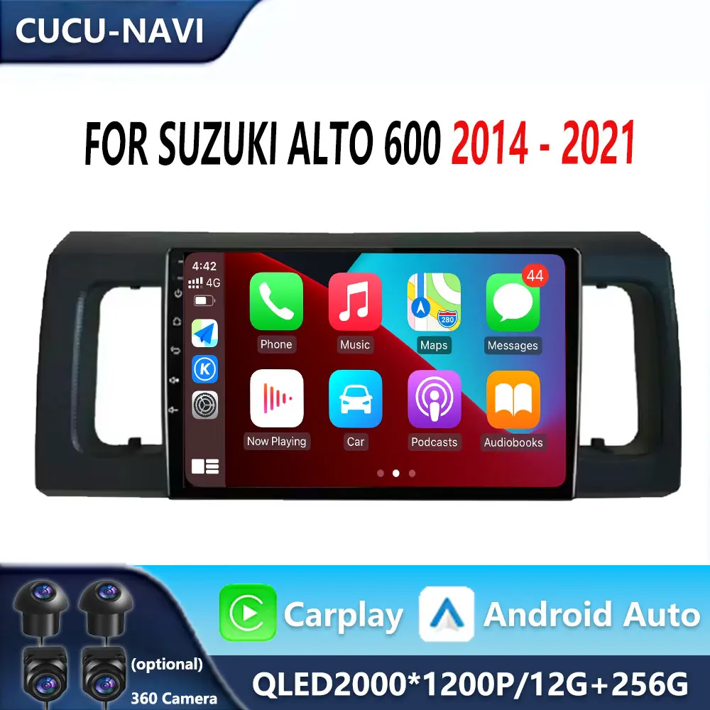 Android для Suzuki Alto 600 2014-2021автомобильный видео мультимедийный плеер Bluetooth навигация
