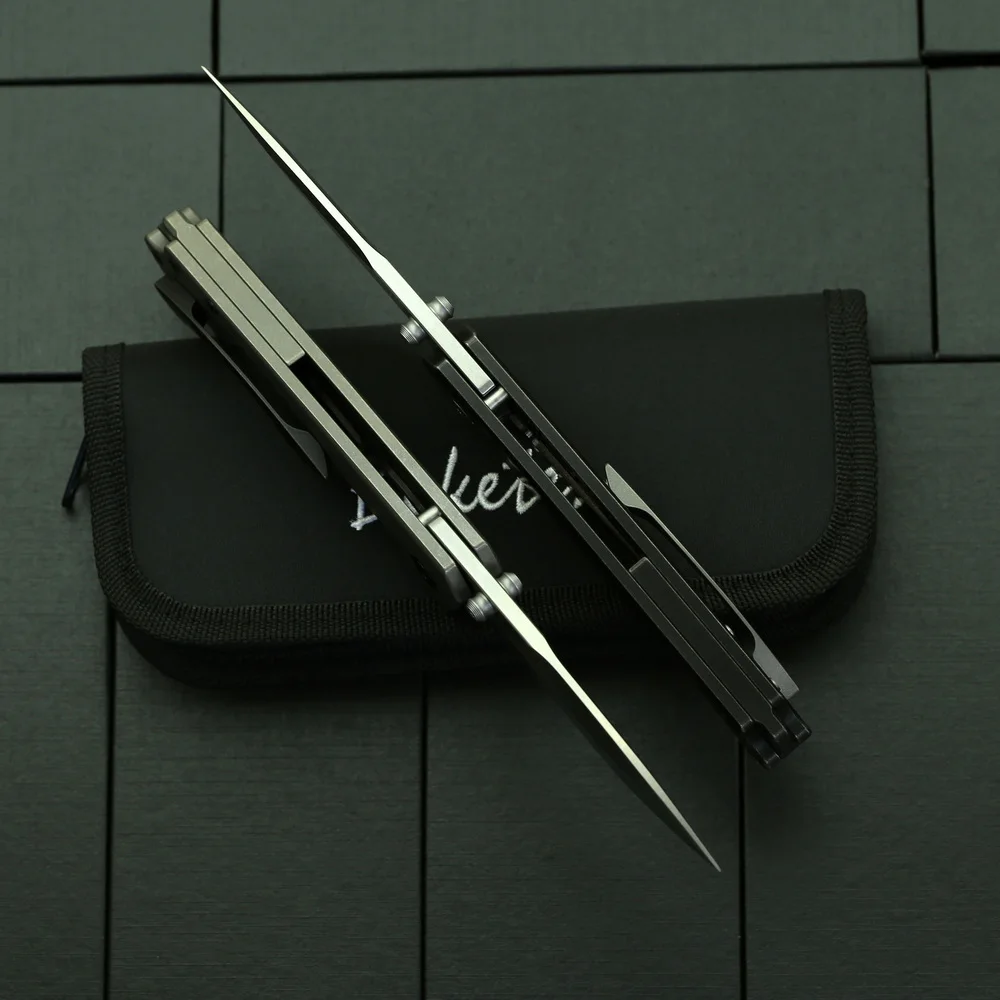 Складной нож BEKETEN Sailfish лезвие M390 титановая ручка для кемпинга охоты выживания